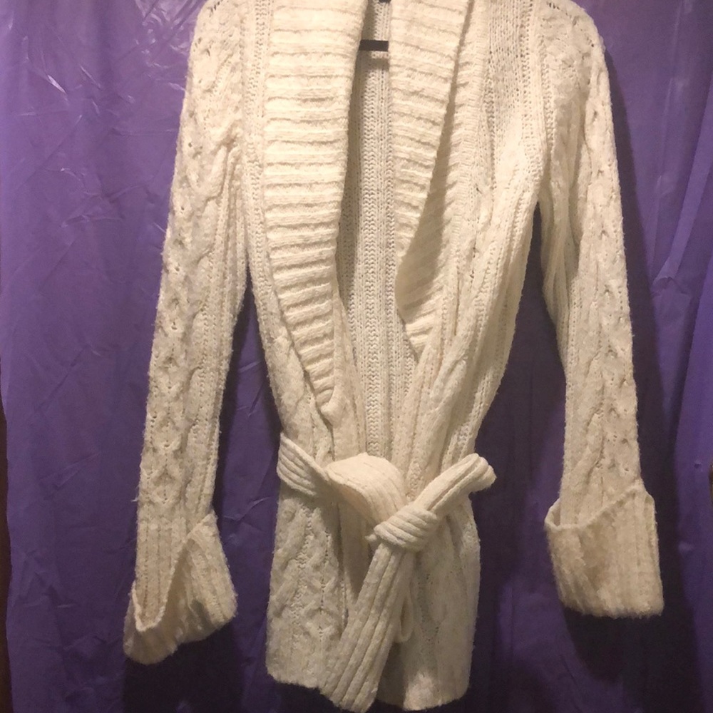 Belted cardigan